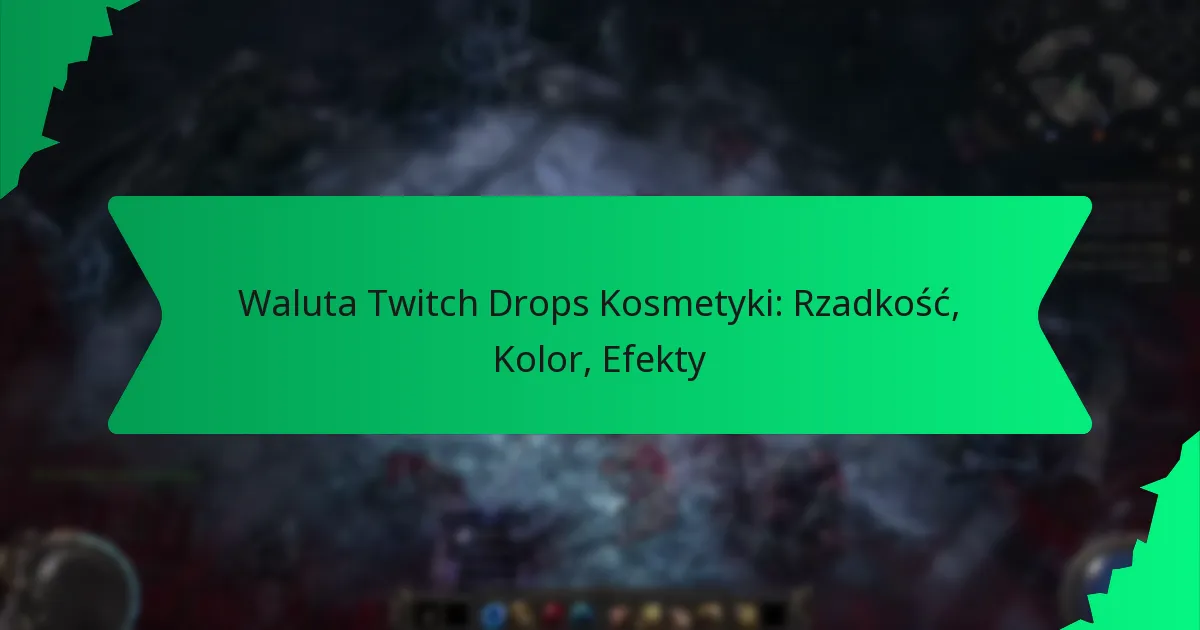Waluta Twitch Drops Kosmetyki: Rzadkość, Kolor, Efekty