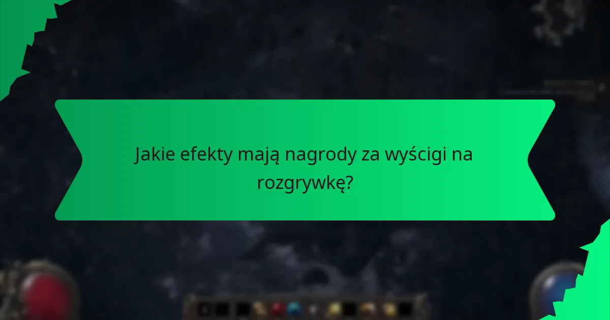 Jakie efekty mają nagrody za wyścigi na rozgrywkę?